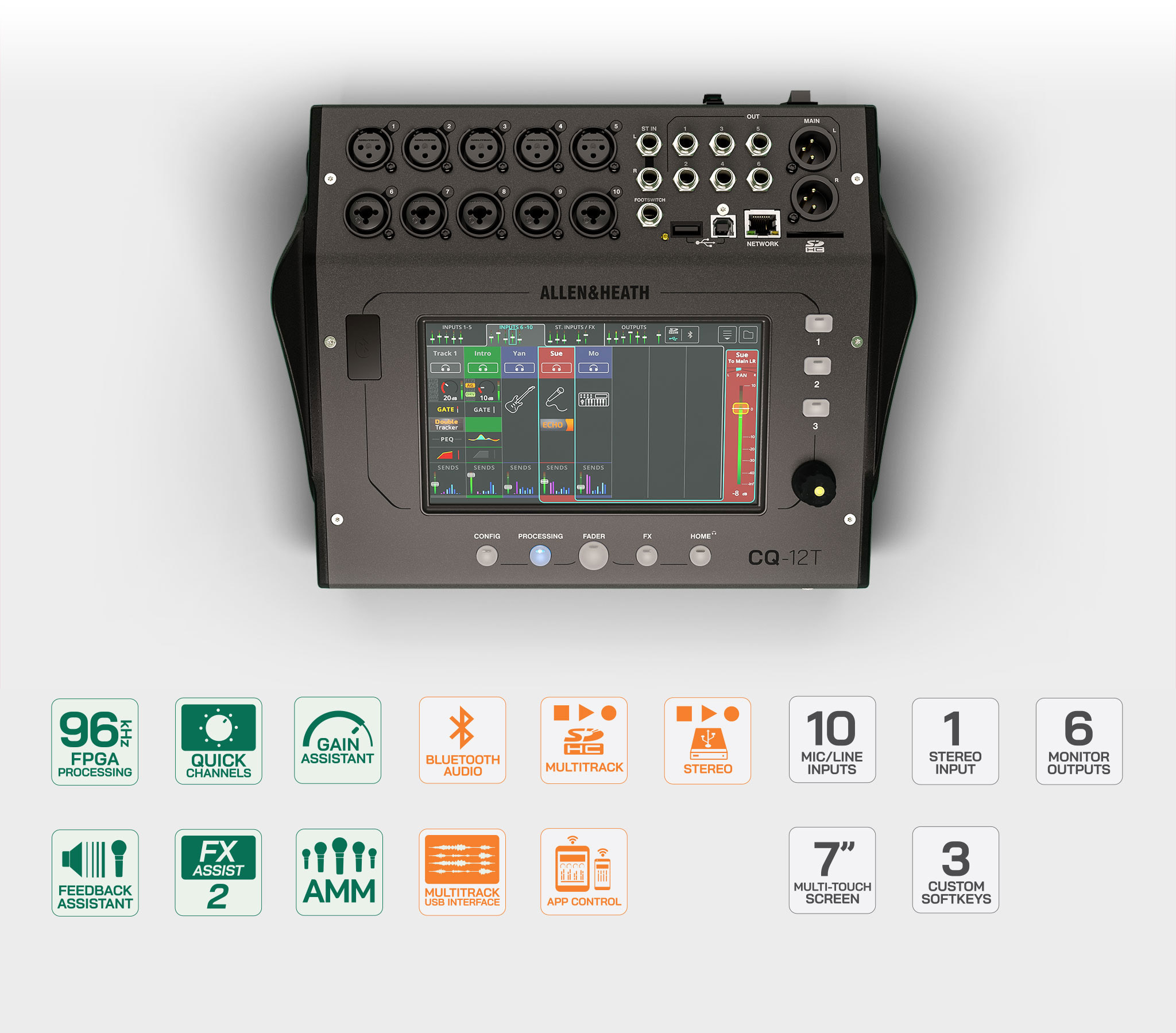 Allen & Heath CQ-12T 数字调音台