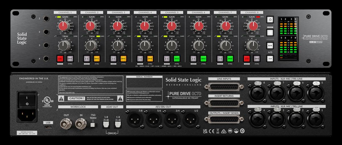 SSL (Solid State Logic) PURE DRIVE OCTO 话筒放大器