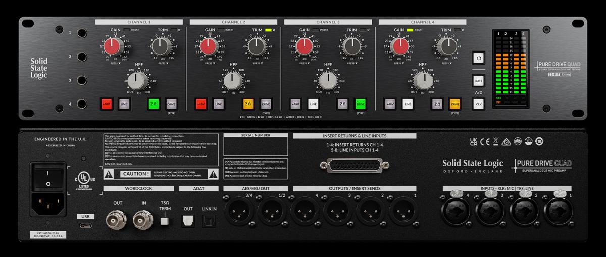 SSL (Solid State Logic) PURE DRIVE QUAD 话筒放大器