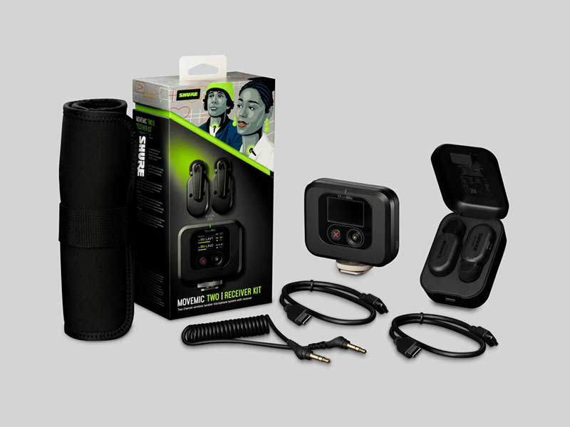 Shure MoveMic Receiver kit 无线领夹式话筒